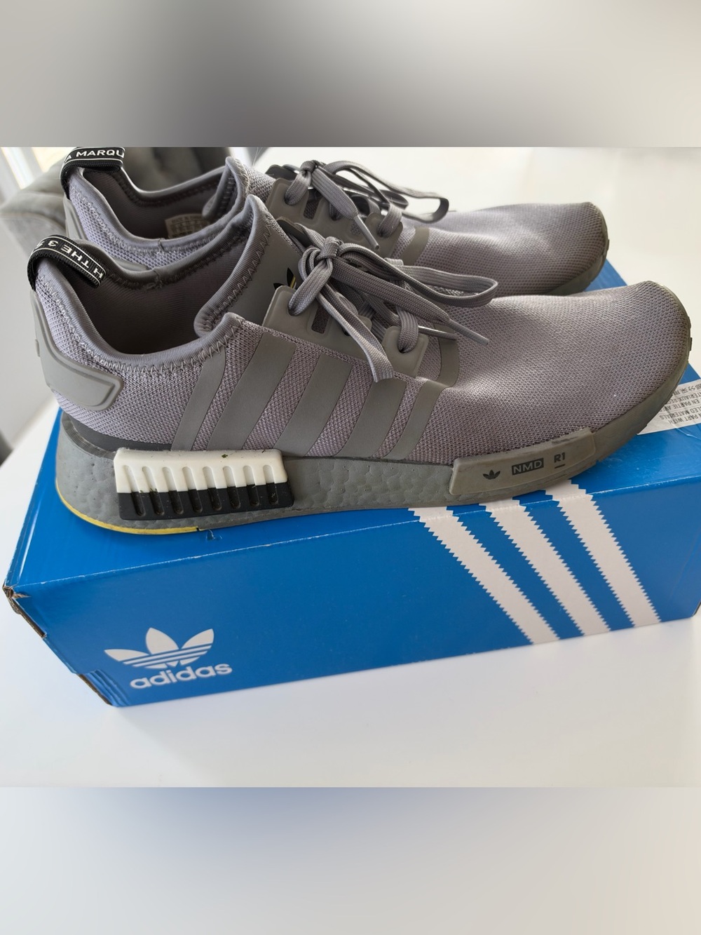 adidas Grey NMD_R1 Low-Top Sneakers